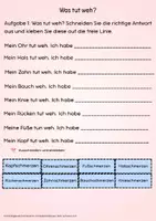 Vorschau - Arbeitsblätter - Beim Arzt - Krankheiten & Schmerzen - Seite 3