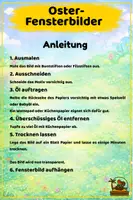 Vorschau - Mal- und Bastelvorlagen - Fensterbilder Ostern zum Ausmalen transparent mit Öl - Seite 1