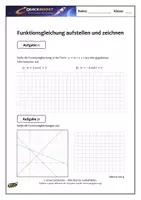 Vorschau - Unterrichtsreihen - Lineare Funktionen: Funktionsgleichung aufstellen - Übungen (mit Lösungsheft) - Seite 2