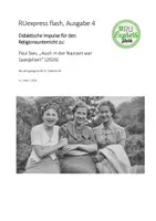 Vorschau - Stundenentwürfe - Didaktischer Impuls zu: Paul Sies, "Auch in der Nazizeit war Spargelzeit" - Deckblatt