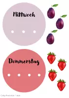 Vorschau - Bildkarten - Wochentage Bildkarten - Wochentagsraupe - Seite 3