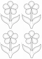 Vorschau - Mal- und Bastelvorlagen - Blumen Vorlage - Transparentpapier - Fensterdeko - Seite 3
