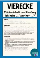 Vorschau - Stationenlernen - Ich habe ... Wer hat ...? Formeln Flächeninhalt und Umfang - Seite 1