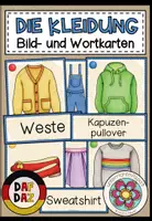 Vorschau - Bildkarten - Bildkarten Kleidung – Bild- und Wortkarten für Deutsch, DaZ und DaF | Wortschatz - Deckblatt
