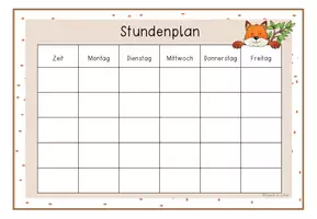 Vorschau - Anderer Materialtyp - Stundenplan - Fuchsklasse - Seite 3