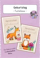 Vorschau - Anderer Materialtyp - Geburtstag - Fuchsklasse - Aufsteller oder Karte - Deckblatt