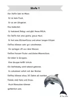 Vorschau - Arbeitsblätter - Der Delfin: Differenzierte Sach- und Lesetexte - Seite 1