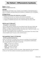 Vorschau - Arbeitsblätter - Der Elefant: Differenzierte Sach- und Lesetexte - Seite 1