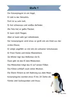 Vorschau - Arbeitsblätter - Der Kaiserpinguin: Differenzierte Sach- und Lesetexte - Seite 1