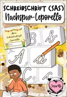 Vorschau - Mal- und Bastelvorlagen - Schulausgangsschrift Leporello – Schreibschrift Buchstaben nachspuren (SAS) - Deckblatt
