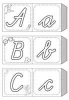 Vorschau - Mal- und Bastelvorlagen - Schulausgangsschrift Leporello – Schreibschrift Buchstaben nachspuren (SAS) - Seite 3