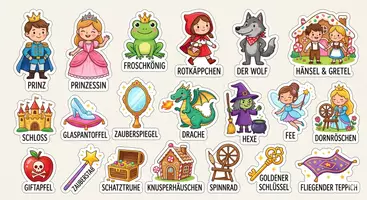 Vorschau - Bildkarten - Märchen - Sticker - Deckblatt
