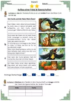 Vorschau - Stundenentwürfe - Materialpaket: 3 Unterrichtsstunden zu Fabeln - Fabelmerkmale, Aufbau, Eigenschaften, Moral (inkl. Präsis, Sprinter, Lösungen) - Seite 1