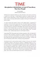 Aperçu - Préparation de séance / Séance complète - Compréhension écrite microplastiques (article de presse) - Page de couverture