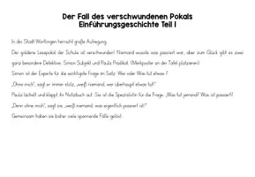 Vorschau - Stundenentwürfe - Die Satzglieder Ermittler // Einführungsgeschichte - Seite 2