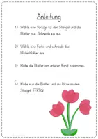 Vorschau - Mal- und Bastelvorlagen - Bastelanleitung Frühlingsblumen - Seite 3