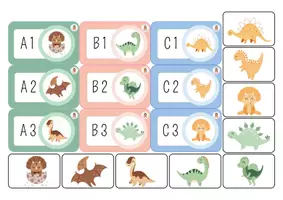 Aperçu - Jeux - 18. 🦕 2 Tableaux 3x3 avec Cartes — Les Dinos 2026 - Page 2