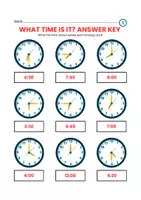 Vorschau - Arbeitsblätter - Telling Time | Clocks Worksheets - Seite 3