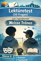 Vorschau - Test - Lektüretest – Jugendroman im Unterricht – Beispiel „Weisse Tränen“ - Deckblatt