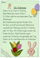 Vorschau - Arbeitsblätter - Lesetexte zu Ostern - Seite 1