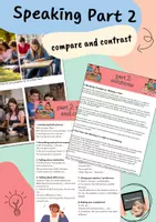 Vorschau - Stundenentwürfe - Speaking Workshop - Part 2: Compare and Contrast (inkl. Lösung) Bildbeschreibung/ -vegleich - Deckblatt