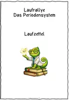 Vorschau - Arbeitsblätter - Laufrallye Periodensystem der Elemente - Laufzettel - Deckblatt