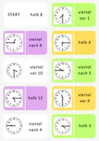 Vorschau - Spiele - Legespiel Uhrzeit - Deckblatt