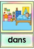 Vorschau - Bildkarten - Bild-und Wortkarten: Les prépositions - Seite 3