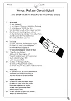 Vorschau - Arbeitsblätter - Amos: Botschaft und Kernaussagen herausarbeiten - Seite 1