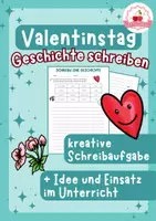 Vorschau - Arbeitsblätter - Kreatives Schreiben mit Wörterbox - Valentinstag - Deckblatt