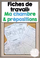 Vorschau - Arbeitsblätter - Fiches de travail: Ma chambre et les prépositions (ABs) - Deckblatt