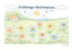 Vorschau - Arbeitsblätter - Individueller Rechenpass für den Frühling - Seite 2
