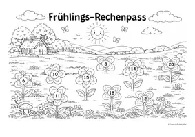 Vorschau - Arbeitsblätter - Individueller Rechenpass für den Frühling - Seite 3