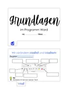 Vorschau - Merkblätter - Merkheft Grundlagen im Programm Word - Seite 1