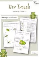 Vorschau - Arbeitsblätter - Der Frosch - Sachunterricht Grundstufe 1 - Deckblatt