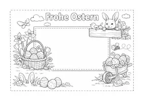 Vorschau - Mal- und Bastelvorlagen - Bilderrahmen zum Anmalen für Ostern - Seite 3