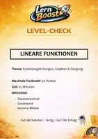 Vorschau - Unterrichtsreihen - Übungstest: Lineare Funktionen - Mit Bewertungsbogen - Seite 1