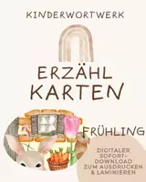 Vorschau - Fördermaterial/Inklusion - Erzählkarten Kamishibai Frühling für Sprachförderung - Deckblatt