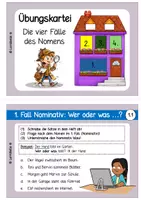 Vorschau - Präsentationen/Tafelbilder - Übungskartei Die 4 Fälle des Nomens - Klasse 4 / 5 - Seite 2