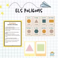 Vista previa - Tarjetas / Manipulativos - Activitats per treballar els polígons - Portada