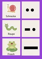 Vorschau - Bildkarten - Rhythmuskarten Frühling lange und kurze Töne - differenziert - Seite 2
