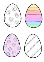 Vorschau - Mal- und Bastelvorlagen - Oster-Materialpaket: Arbeitsblätter mit Oster-Motiven 🐰 - Seite 1