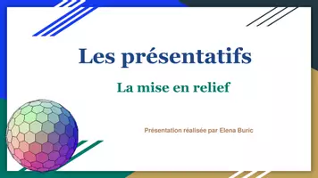 Aperçu - Préparation de séance / Séance complète - Les présentatifs en français - Page de couverture