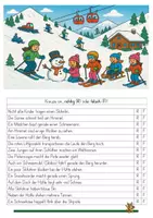 Vorschau - Arbeitsblätter - "Auf der Skipiste" (differenziert) - Seite 2