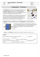 Vorschau - Arbeitsblätter - Kondensator-M-Niveau - Deckblatt