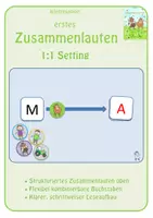 Vorschau - Fördermaterial/Inklusion - Klettmappe: erstes Zusammenlauten im 1:1 Setting - Deckblatt