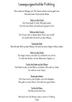 Vorschau - Arbeitsblätter - Lesespurgeschichte Frühling: Klasse 1 (zweifach differenziert) - Seite 3