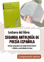 Vista previa - Unidades / Secuencias / Situaciones de Aprendizaje - Comprensión lectora del libro "Segunda antología de poesía española" - Portada