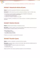 Vista previa - Unidades / Secuencias / Situaciones de Aprendizaje - Comprensión lectora del libro "Segunda antología de poesía española" - página 1