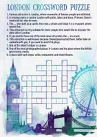 Vorschau - Arbeitsblätter - London Crossword Puzzle Unit 6 (More 3) - Deckblatt